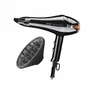 HAEGER Secador de Pelo Turbo Dryer 2000 2000W Negro Cobre, Motor CC, 2 Velocidades y 3 Niveles de Temperatura, con Concentrador y Difusor