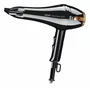 HAEGER Secador de Pelo Turbo Dryer 2000 2000W Negro Cobre, Motor CC, 2 Velocidades y 3 Niveles de Temperatura, con Concentrador y Difusor