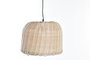 DKD Home Decor Lámpara de Techo de Ratán Natural 39x39x30 cm