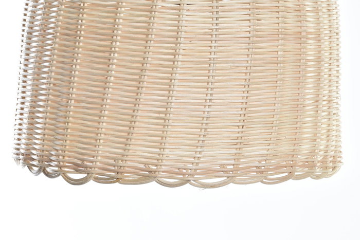 DKD Home Decor Lámpara de Techo de Ratán Natural 39x39x30 cm
