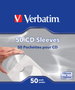 Verbatim Pack de 50 Fundas de Papel para CD/DVD