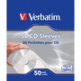 Verbatim Pack de 50 Fundas de Papel para CD/DVD