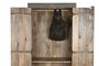 DKD Home Decor Armario Gris 85.5 x 47 x 180 cm (Ancho x Profundidad x Alto) con 2 Puertas