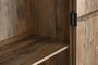 DKD Home Decor Armario Gris 85.5 x 47 x 180 cm (Ancho x Profundidad x Alto) con 2 Puertas