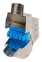 Lanberg KSF8-4000 Conector Keystone RJ-45 Hembra LSA para Cable Cat8.1 FTP, PoE, Color Azul/Plata