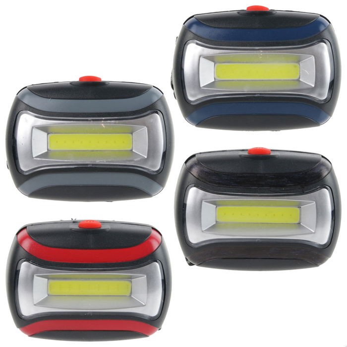 Je cherche une Idee Linterna de Cabeza LED COB - Iluminación Potente y Manos Libres para Exteriores y Hogar