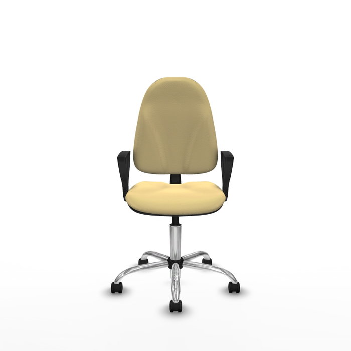 PIQUERAS Y CRESPO Silla de oficina Algarra Crema con Base Cromada PIQUERAS Y CRESPO Silla de oficina Algarra Crema con Base Cromada