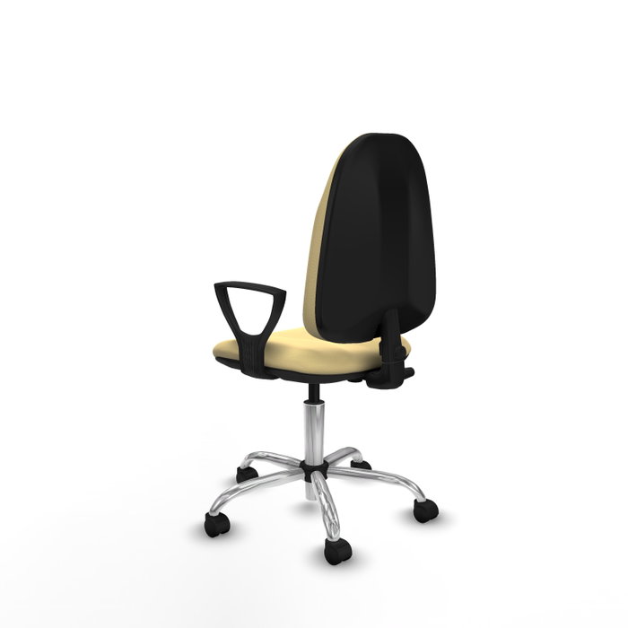 PIQUERAS Y CRESPO Silla de oficina Algarra Crema con Base Cromada PIQUERAS Y CRESPO Silla de oficina Algarra Crema con Base Cromada