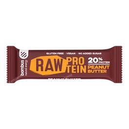 Santiveri Bombus Raw Protein Cacahuete 20 Uds. Barritas Veganas Sin Gluten y Sin Azúcar Añadido para Deportes de Fondo