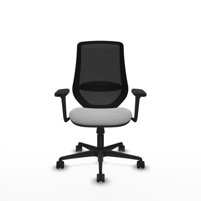 PIQUERAS Y CRESPO Silla de oficina Mardos con mecanismo Sincro, Gris claro y Negro