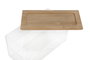 DKD Home Decor Caja de PS y Bambú Transparente y Natural 19x9,5x10 cm