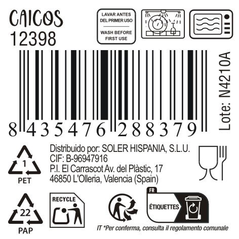 La Mediterranea Mug Recta 300cc Caicos MD