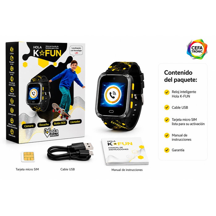 CEFA Holawatch K-Fun Negro CEFA Holawatch K-Fun Negro