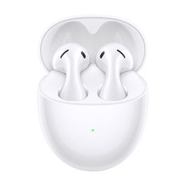 HUAWEI FreeBuds 5 Auriculares Inalámbricos Bluetooth 5.2 con Cancelación Activa de Ruido, Blanco Ceramic White, Rango 16-40000 Hz, Hasta 30h de Batería con Estuche