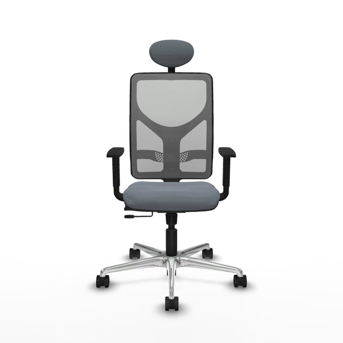 PIQUERAS Y CRESPO Silla de oficina Motilla Gris con mecanismo Sincro/Traslack