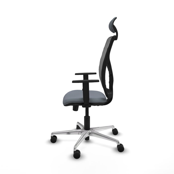 PIQUERAS Y CRESPO Silla de oficina Motilla Gris con mecanismo Sincro/Traslack