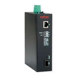 ROLINE 21.13.1135 Convertidor de medios de red Gigabit Ethernet Dual Speed con PoE