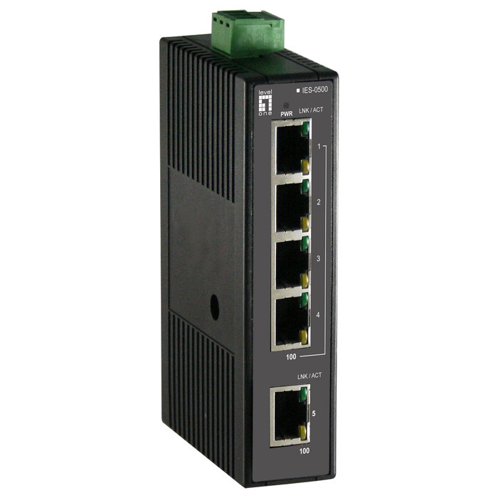 Level One IES-0500 Switch Industrial de 5 Puertos Fast Ethernet Level One IES-0500 Switch Industrial de 5 Puertos Fast Ethernet