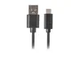 Lanberg CA-USBO-20CU-0005-BK Cable USB 2.0 USB-A a USB-C (Tipo C) para carga y datos, 0.5 metros (0.5m) Longitud, color Negro