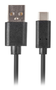 Lanberg CA-USBO-20CU-0005-BK Cable USB-A a USB Tipo-C 0,5m Negro