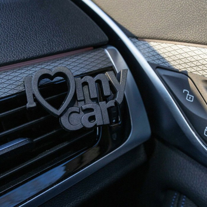 Drmarcus Ambientador City Black con diseño «I love my car»