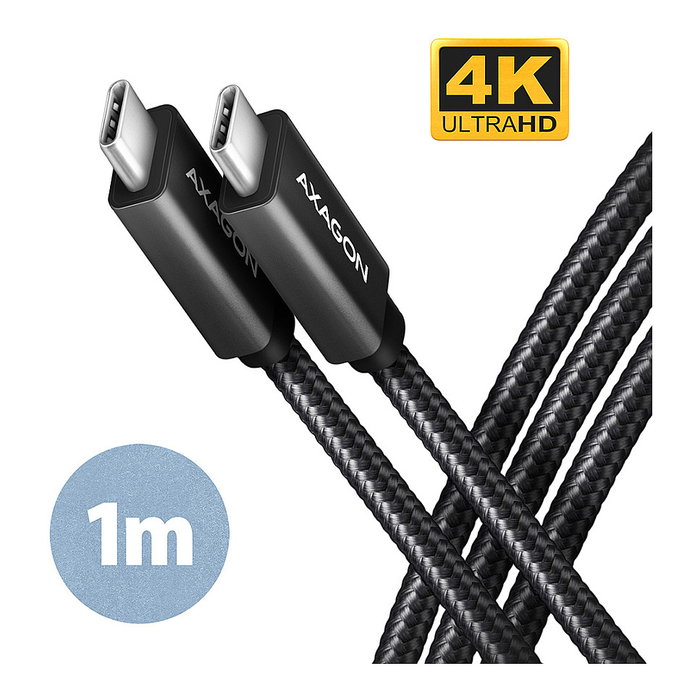 Axagon BUCM32-CM10AB Cable USB-C 3.2 Gen 2 a USB-C 3.2 Gen 2, 1m, negro Axagon BUCM32-CM10AB Cable USB-C 3.2 Gen 2 a USB-C 3.2 Gen 2, 1m, negro