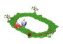 Bandai Circuito Peppa Pig Cochecito Rojo 37x26x6 cm