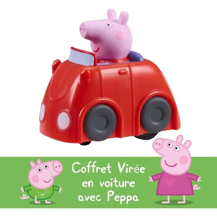 BANDAI Set de Paseo en Coche Peppa Pig Whizz Around - COP8343 - Juguete de Serie y Vehículo BANDAI Set de Paseo en Coche Peppa Pig Whizz Around - COP8343 - Juguete de Serie y Vehículo