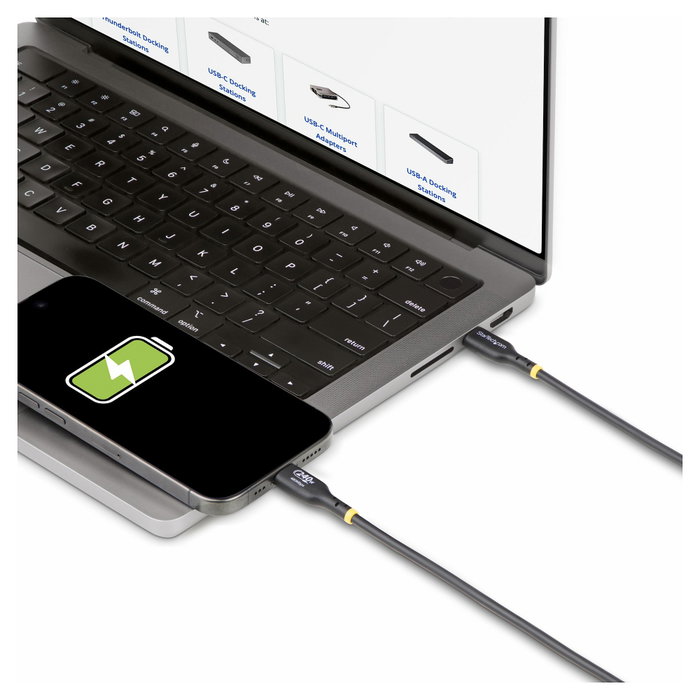 StarTech.com Cable de Carga USB-C de 4m, 240W PD EPR, Negro