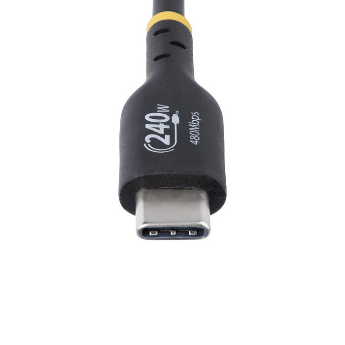Startech USB-C a USB-C Cable de Carga 4m, 240W, Certificado USB-IF - Negro Startech USB-C a USB-C Cable de Carga 4m, 240W, Certificado USB-IF - Negro