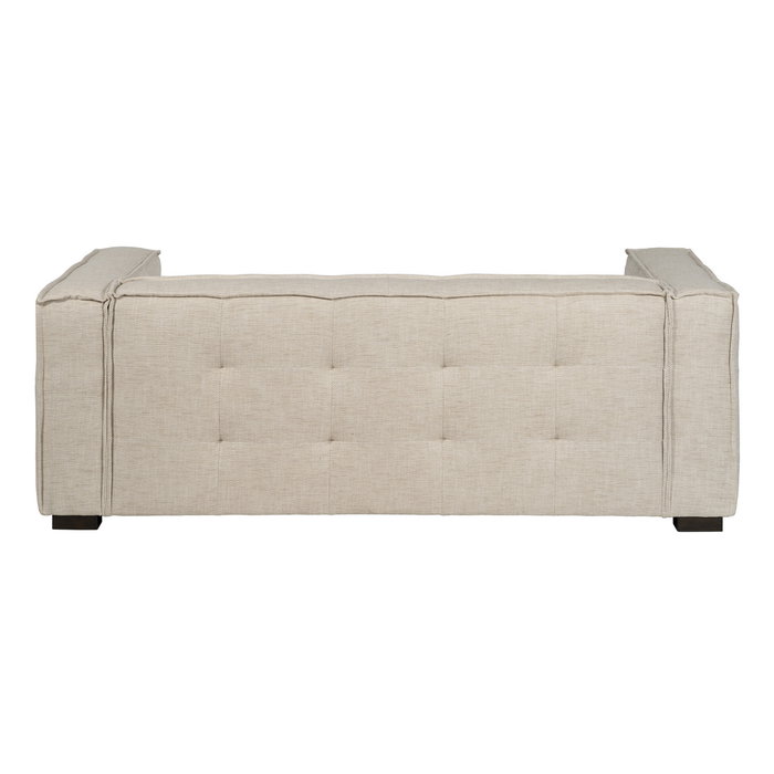Sofá 3 Plazas Beige Tejido Sibaris 218 X 102 X 77 cm Sofá 3 Plazas Beige Tejido Sibaris 218 X 102 X 77 cm