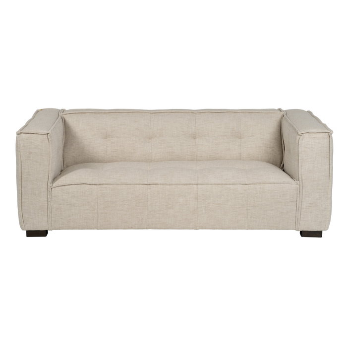 Sofá 3 Plazas Beige Tejido Sibaris 218 X 102 X 77 cm Sofá 3 Plazas Beige Tejido Sibaris 218 X 102 X 77 cm