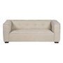Sofá 3 Plazas Beige Tejido Sibaris 218 X 102 X 77 cm