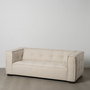 Sofá 3 Plazas Beige Tejido Sibaris 218 X 102 X 77 cm