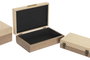 DKD Home Decor Set de 3 Cajas de Madera Marrón y Natural