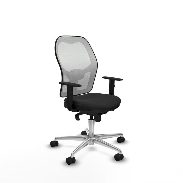 PIQUERAS Y CRESPO Silla de oficina Jorquera con mecanismo Sincro, Negro y Blanco PIQUERAS Y CRESPO Silla de oficina Jorquera con mecanismo Sincro, Negro y Blanco