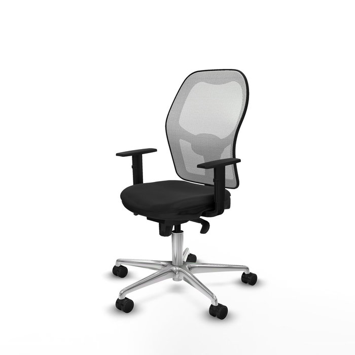 PIQUERAS Y CRESPO Silla de oficina Jorquera con mecanismo Sincro, Negro y Blanco PIQUERAS Y CRESPO Silla de oficina Jorquera con mecanismo Sincro, Negro y Blanco