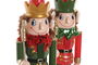 DKD Home Decor Figura Navidad Elfo Cascanueces Tradicional Multicolor Plástico Poliéster 8 x 25.5 x 7 cm (6 Unidades)