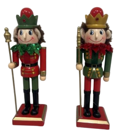DKD Home Decor Elfo Cascanueces Multicolor Surtido de 2