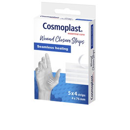 Cosmoplast WOUND CLOSURE Tiritas Elásticas para Heridas Diarias, Cicatrización Seamless Healing, Almohadilla Absorbente, 20 Unidades