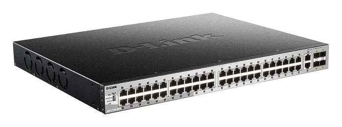 D-Link DGS-3130-54PS/E Switch Gestionado L3 con 48 puertos PoE+ y 6 puertos 10G