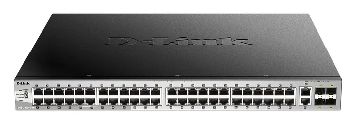D-Link DGS-3130-54PS/E Switch Gestionado L3 con 48 Puertos PoE+ y 6 Puertos 10G