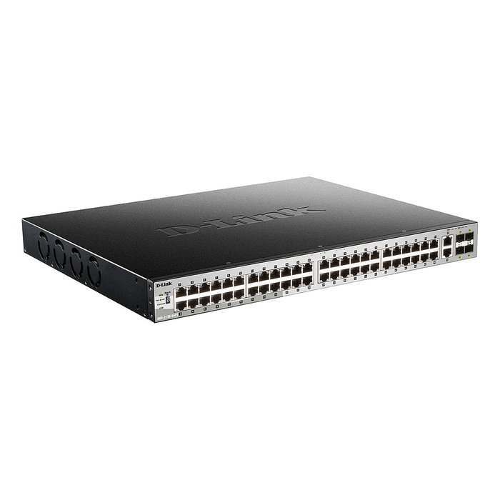 D-Link DGS-3130-54PS/E Switch Gestionado L3 con 48 puertos PoE+ y 6 puertos 10G