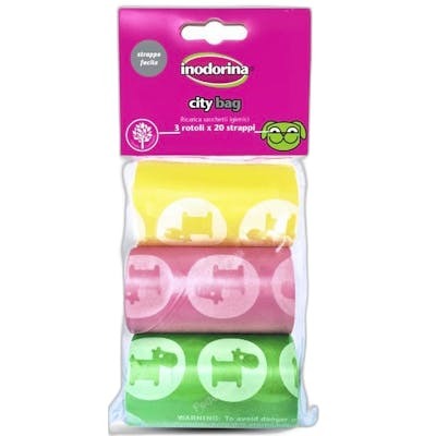 INODORINA VET City Bag Colores X20 Bolsas (Pack de 3) INODORINA VET City Bag Colores X20 Bolsas (Pack de 3)