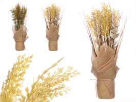 Ibergarden Ramillete Saco Espigas Envejecidos Surtidos 15x34x15cm (Set de 6)