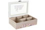 DKD Home Decor Caja para Infusiones Casitas Multicolor