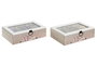 DKD Home Decor Caja para Infusiones Casitas Multicolor
