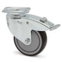 TENTE Rueda giratoria NAVARA PL 2470 con freno y aro de goma Ø100