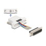 DeLOCK 67093 Kit de montaje D-Sub 25 macho a RJ12 hembra