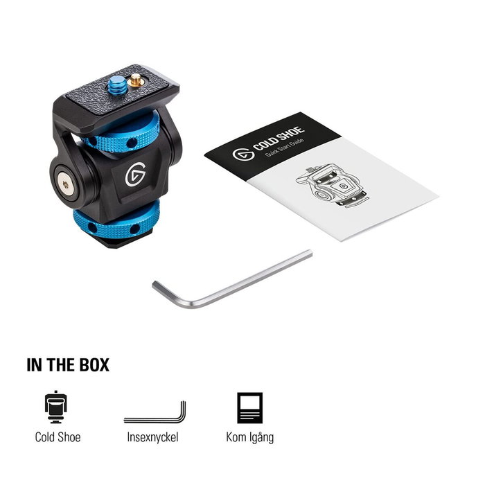 Elgato Corsair 10AAR9901 Accesorio de Montaje para Cámara Zapata del Flash Negro, Azul Elgato Corsair 10AAR9901 Accesorio de Montaje para Cámara Zapata del Flash Negro, Azul